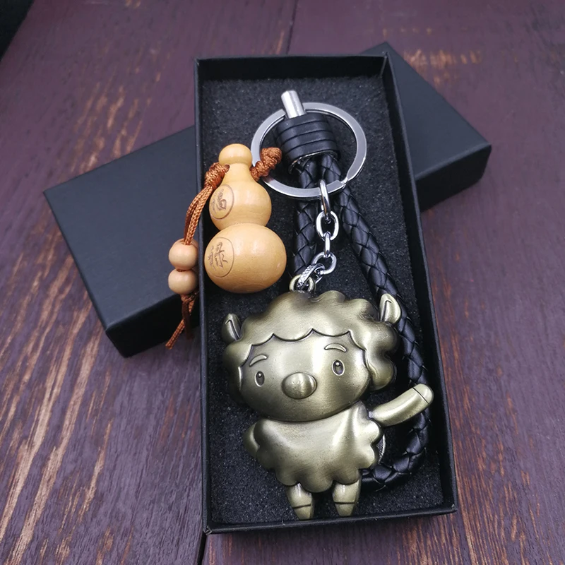 Зодиакальный брелок Dog Cock Horse Rabbit на ключи в форме поросенка держатель для