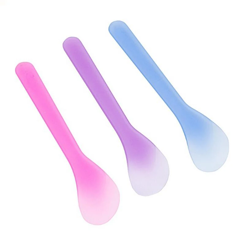 Новинка 100 шт./лот мини Косметическая лопатка ложка одноразовая маска пластиковая инструменты для