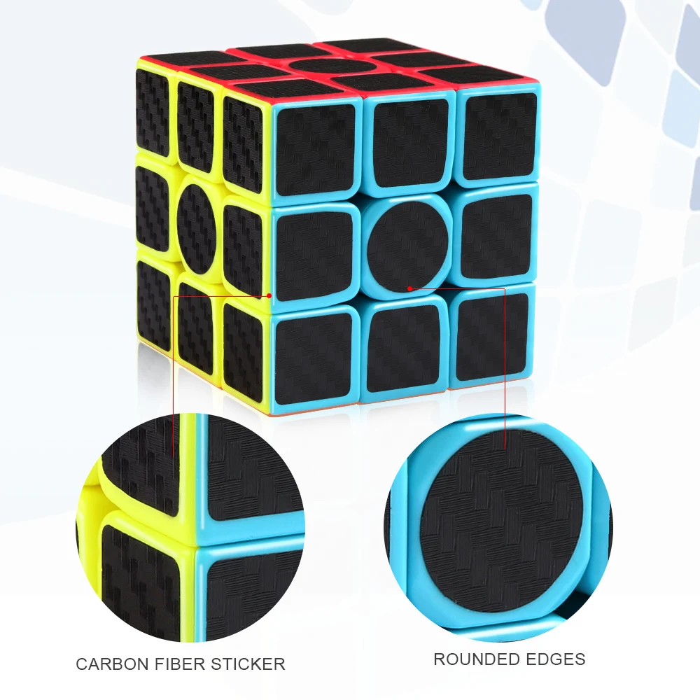 D FantiX углеродное волокно 2x2x2 3x3x3 Профессиональный высокоскоростной Набор кубиков