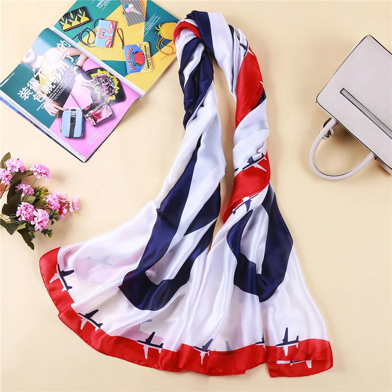 2019 New Women Scarf Fashion Soft Print Silk Scarves Long Lady Shawl and Wrap Female Pashmina Foulard Beach Stole | Аксессуары для