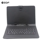 Кожаный чехол для клавиатуры 10 дюймов и 10,1 дюймов, повседневный однотонный чехол для водонепроницаемой клавиатуры с защитой от падения и портом Type-C для планшетного ПК