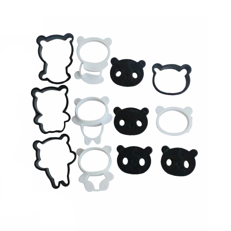 4 комплекта печенье форменное резак в виде панды пластиковое штамп форма для