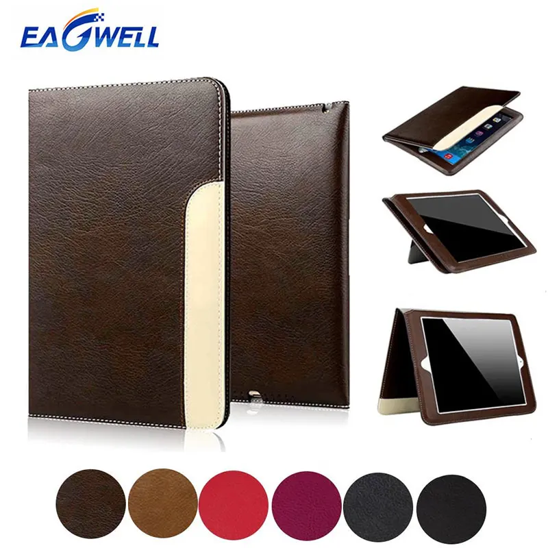 Для Apple iPad 2/3/4 чехол из искусственной кожи Бизнес Folio чехол для планшета Smart Cover Флип Стенд Защитный чехол для iPad Mini 1 2 3 Coque