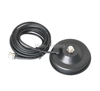 mobile car antenna big magnetic roof mount 12cm base 5m coaxial cable uhf male connector walkie talkie accessories mm 5ms 3