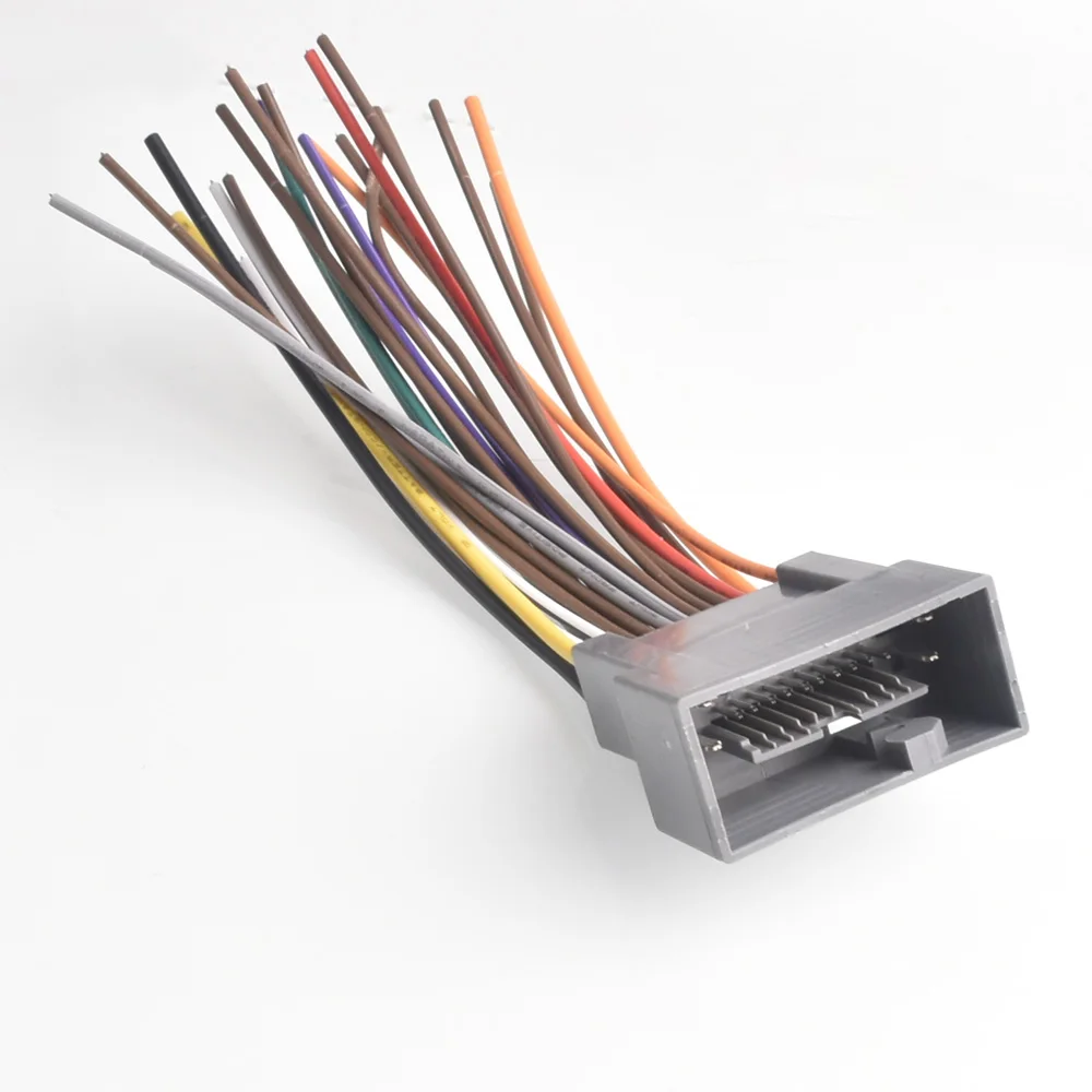 Автомобильный аудио стерео CD электропроводка жгут проводов Женский адаптер для