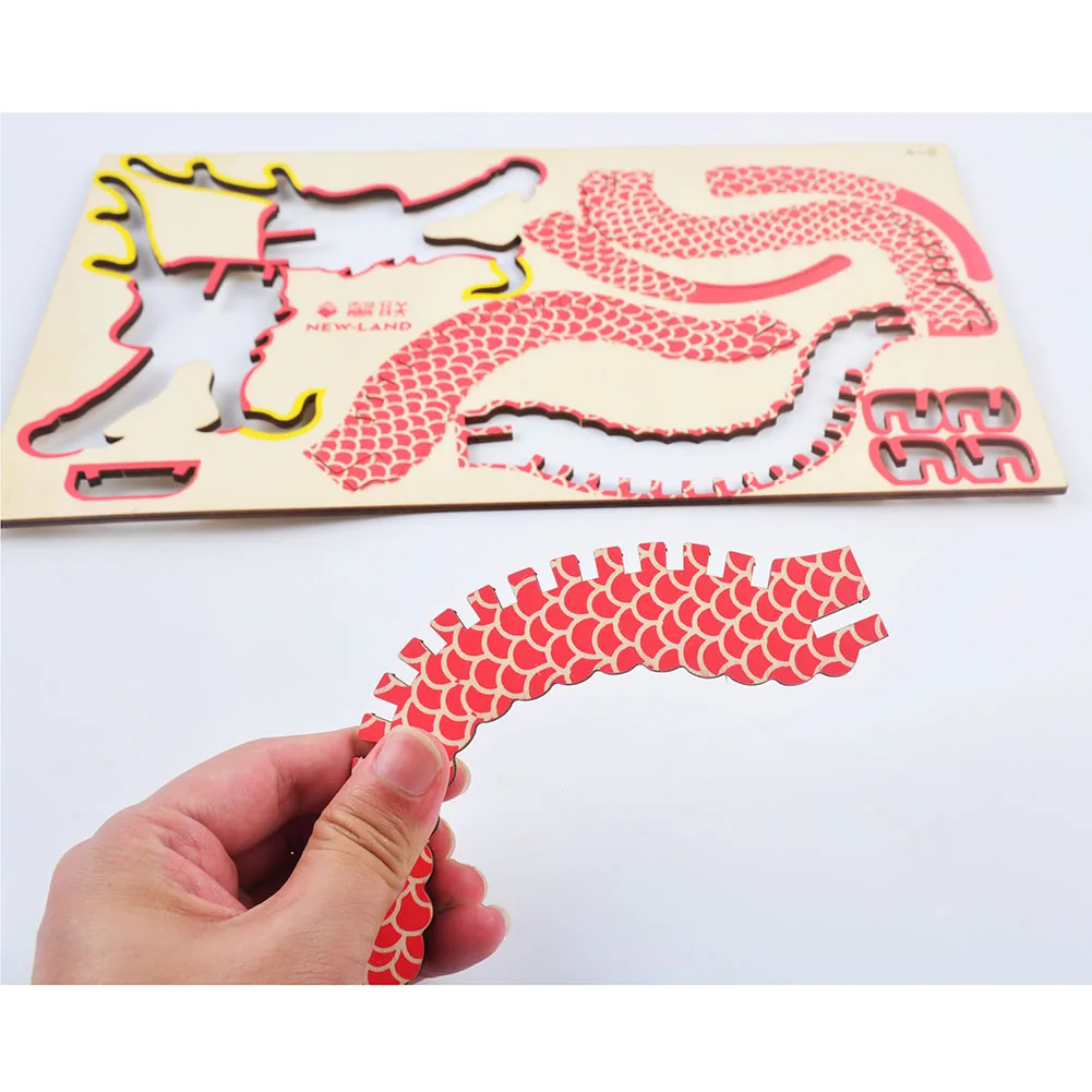 3D DIY Dragon Wooden Puzzle Woodcraft Construction Kit Game Assembly Toy Gift for Children Adult New | Игрушки и хобби