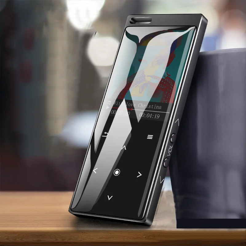 MP4 плеер с bluetooth металлический mp3 mp4 музыкальный портативный медиа тонкий 1 8 дюймов