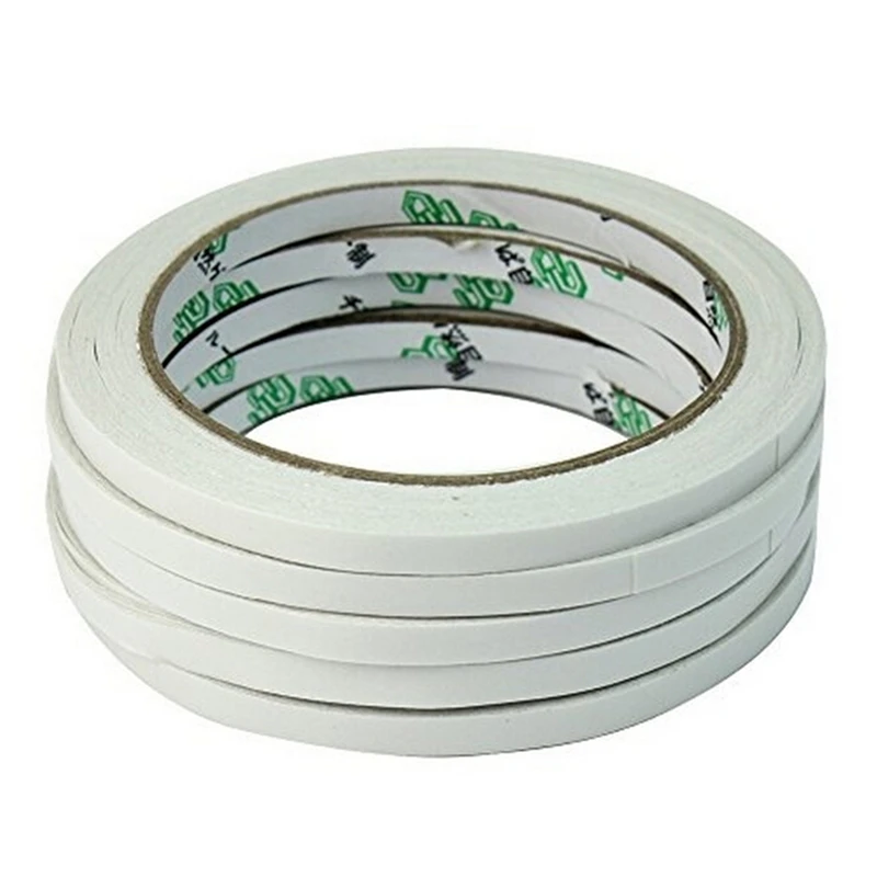 

10 Rolls White soft PE white sponge Double Sided Strong Sticky Self Adhesive Foam Tape Mounting Super sticky 6mm*18m