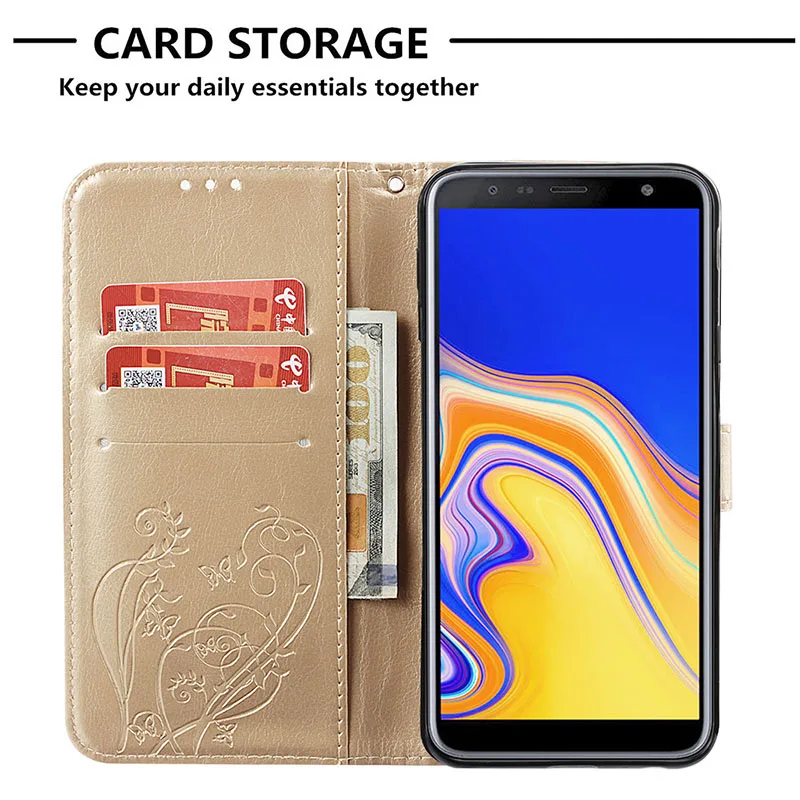 Для Samsung sm j415fn SM J415G J415F чехол для Galaxy J4 + J415 Plus/DS Prime Флип Кожа 6 0&quot|Чехлы-книжки| |