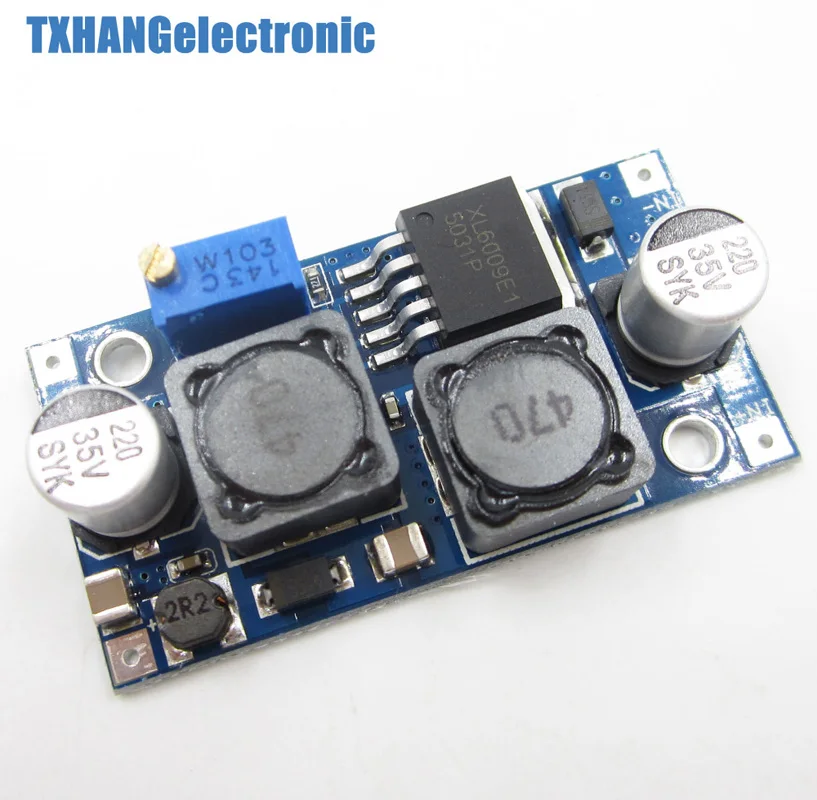 2PCS DC Boost Buck adjustable step down Up Converter XL6009 Module Solar Voltage power regulator | Электронные компоненты и