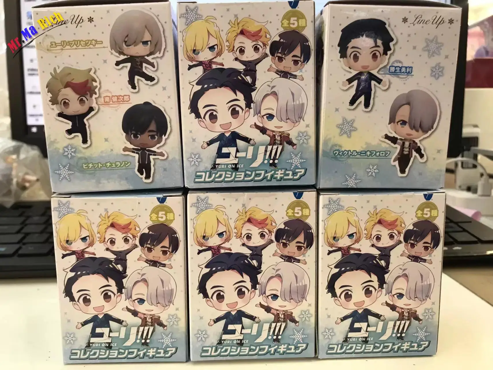 6 шт./компл. фигурки Yuri On Ice Katsuki Victor Phichit Chulanont Q Ver 8 см ПВХ коллекционная кукла один