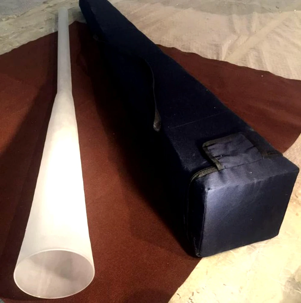 Мощный звук длина 110 см 140 для матового кварцевого кристалла Didgeridoo + бесплатная