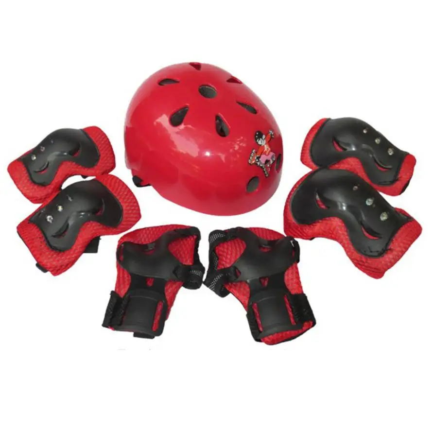 Шлем для катания на коньках 6 шт. с защитой колена|helmet pad|pad helmetskate helmet |