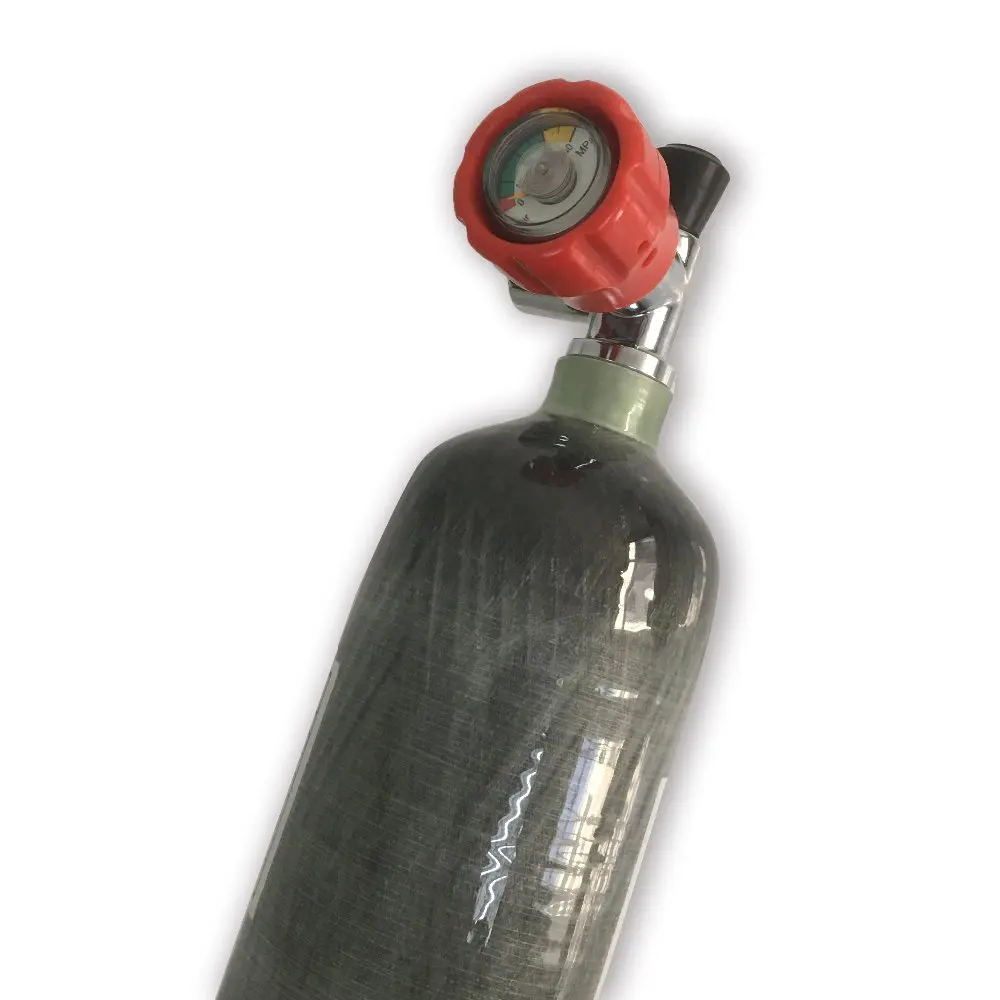 AC10211 2L CE Paintball Tank Mini Scuba Diving Tank High Pressure Cylinder Mini Dive Tank Cylinder Compressed Air Valve Airsoft