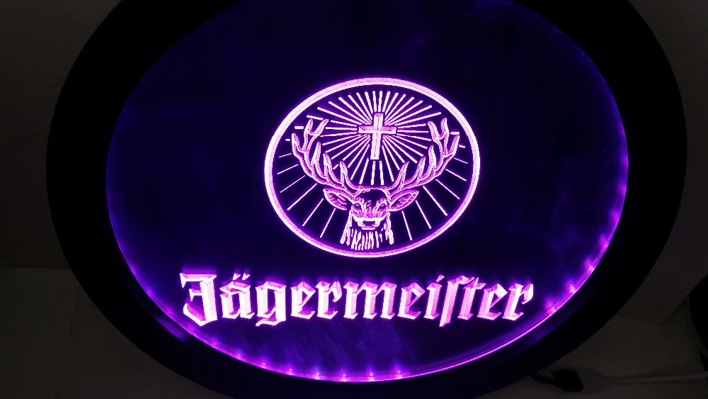 B182 Jagermeister голова оленя RGB led многоцветный беспроводной контроль пивной бар паб клуб Неоновый свет знак специальный подарок