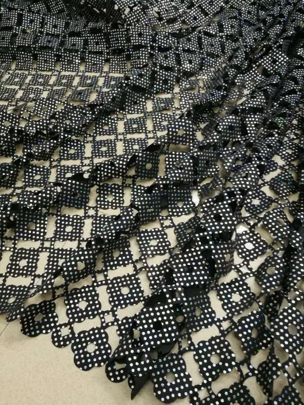 

New latest nigerian french laser cut lace fabric Embroidered High Quality African Lace Fabric 2019 Lace Fabric For Party TS8312