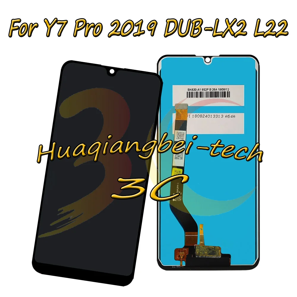 

Новинка 6,26 дюйма для Huawei Y7 Pro 2019 дюймов, Зеркальный/Полный ЖК-дисплей + дигитайзер сенсорного экрана в сборе, Y7 2019 Y7 Prime 2019 100% протестирован