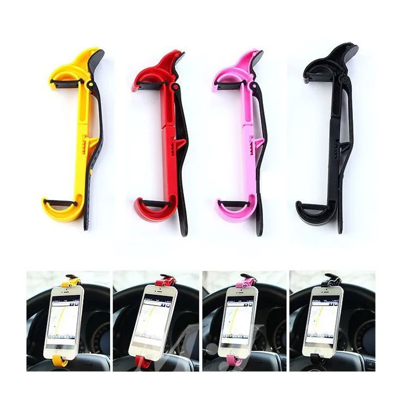 Автомобильный мини-держатель на руль YASOKO, для iphone 6, samsung, GPS, mp4, мобильный телефон