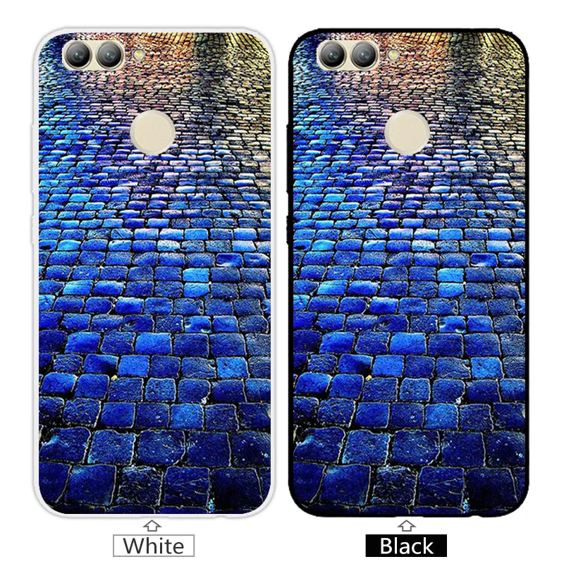 For Coque Huawei Nova 2 Phone Case Ultra-thin Soft Silicon TPU 5.0 inch Protective Brick Road Cover |