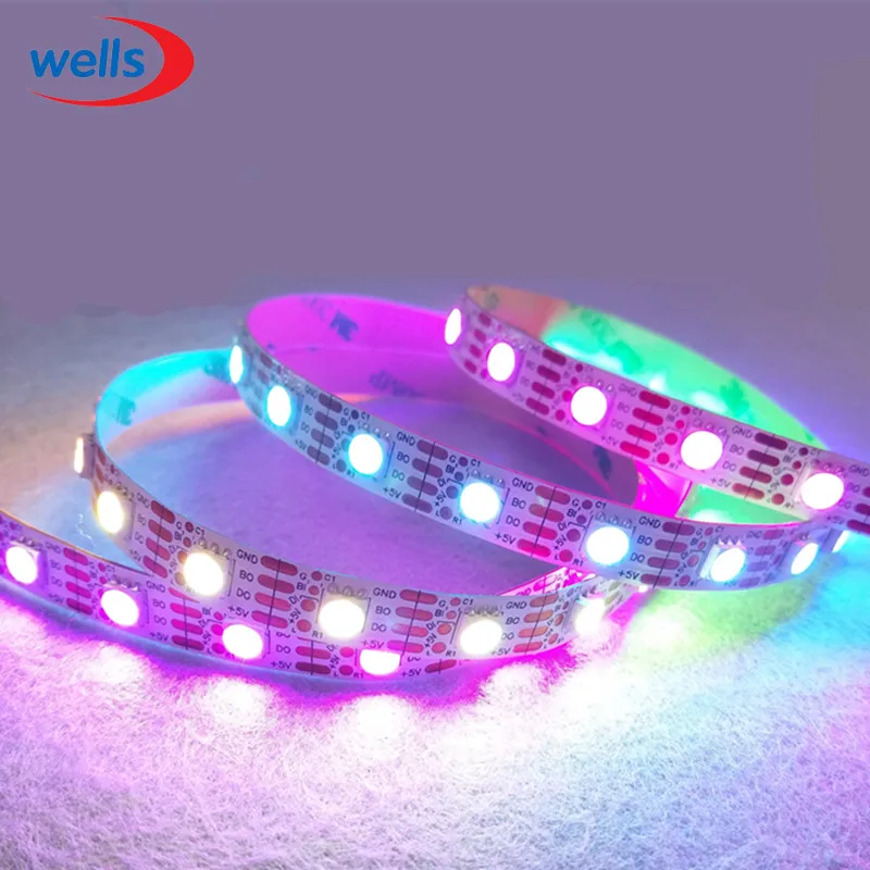 

New 1m/4m/5m WS2813 Smart led pixel strip,Black/White PCB,30/60 leds/m WS2813 IC;better than WS2812B strip,IP30/IP67 DC5V