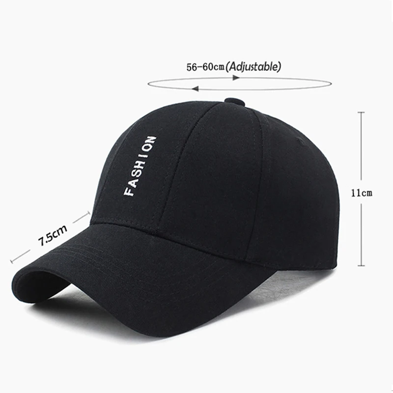 

Hat 2019 male summer Baseball cap outdoor Casual Simple letter Solid sunhat Shade Fashion Cap adjustable Four color choice