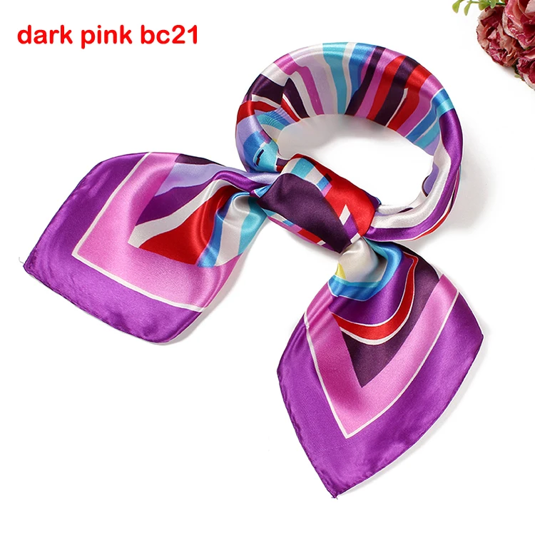 Модные полосы рябь Офисная Рабочая одежда шарфы шелковый шарф Шелковый саржевый