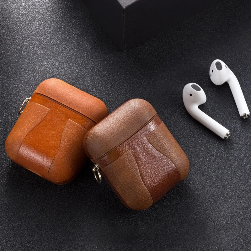 Аксессуары для Airpods чехол кожаный Apple Earpods защитный | Электроника