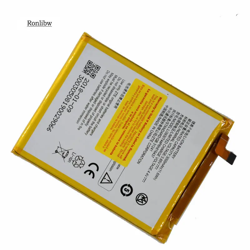 Аккумулятор Ronlibw 3000 мАч Li3930T44P6h816437 Сменный аккумулятор для ZTE Vodafone Smart V8 VFD710