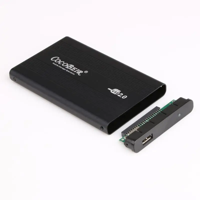 1 шт. жесткий корпус драйвера черный алюминиево-магниевый сплав USB 2 0 Внешний |