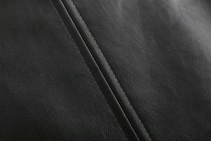 Из искусственной кожи короткое платье с половиной рукава отложной воротник