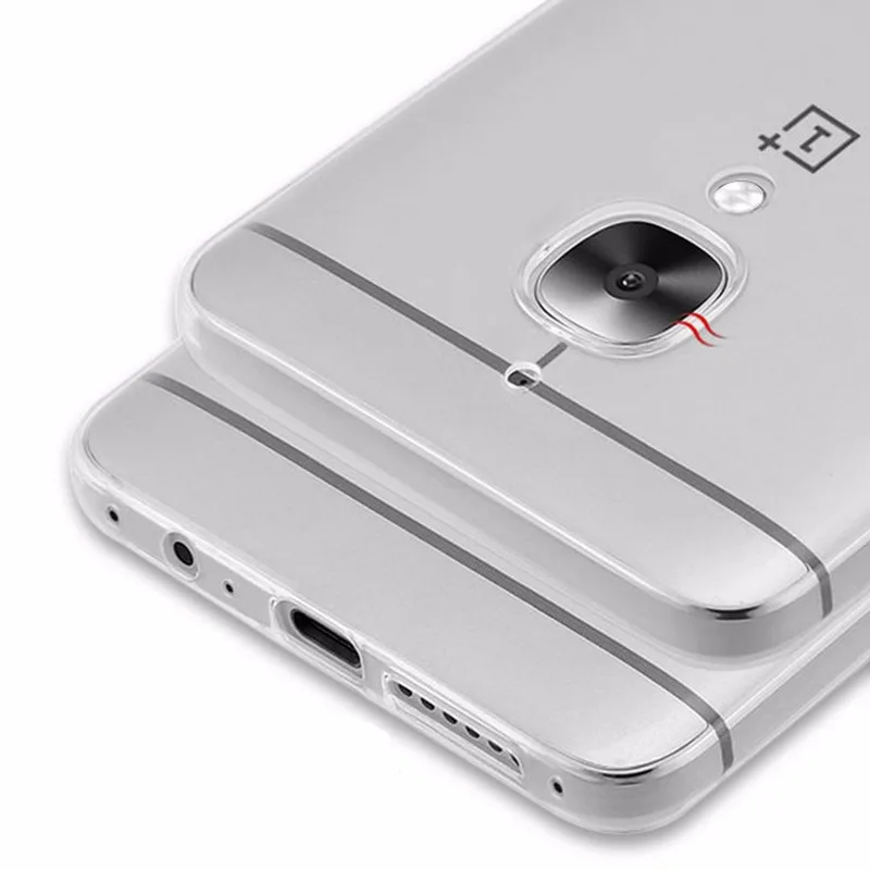 HC17 Для Oneplus 3 Случай 5.5 дюймов Прозрачный TPU Крышка Три Мягкий Ультра Тонкий Crystal Clear