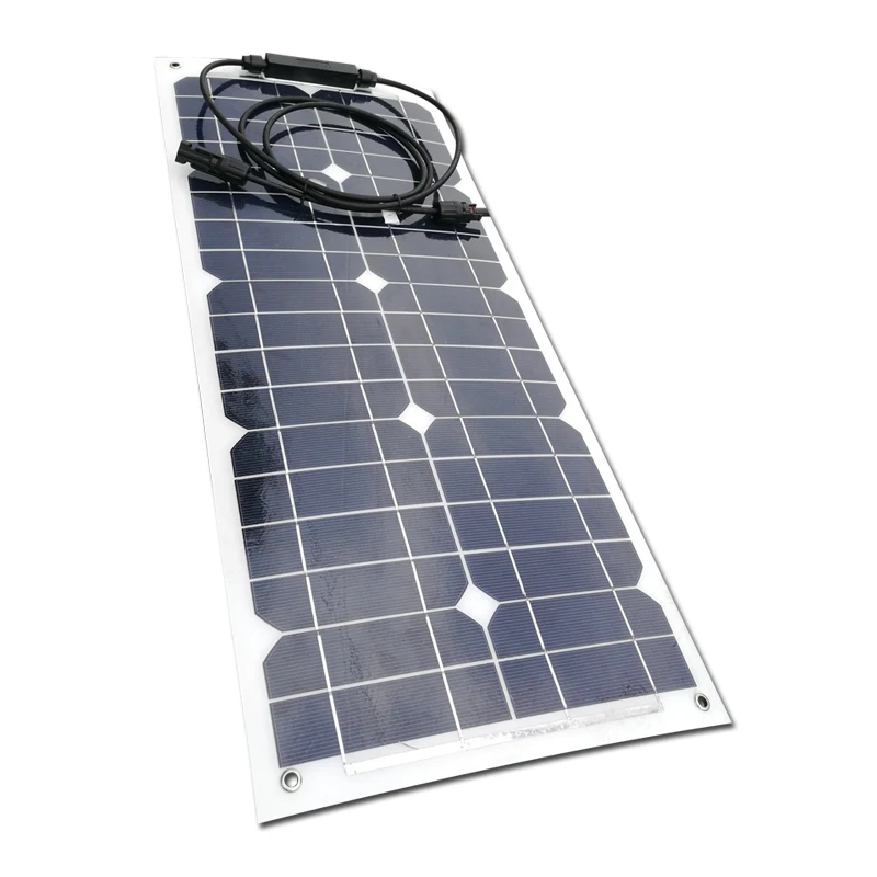 Гибкая солнечная панель Zonnepanelen Китай 12 В 25 Вт 36 75 100 солнечное зарядное устройство