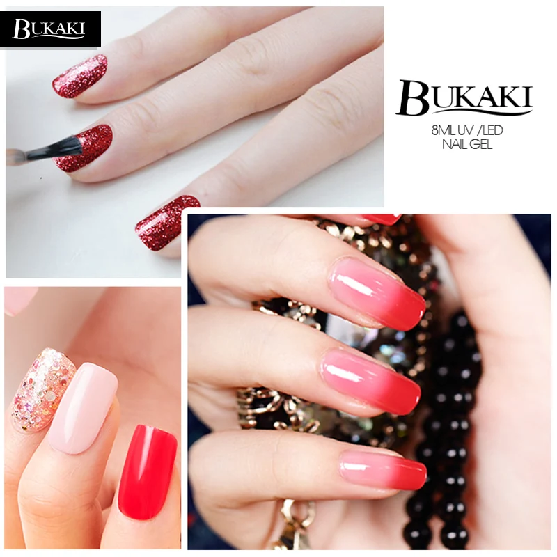 BUKAKI верхний базовый слой грунтовка замочить от УФ гель лак длительный