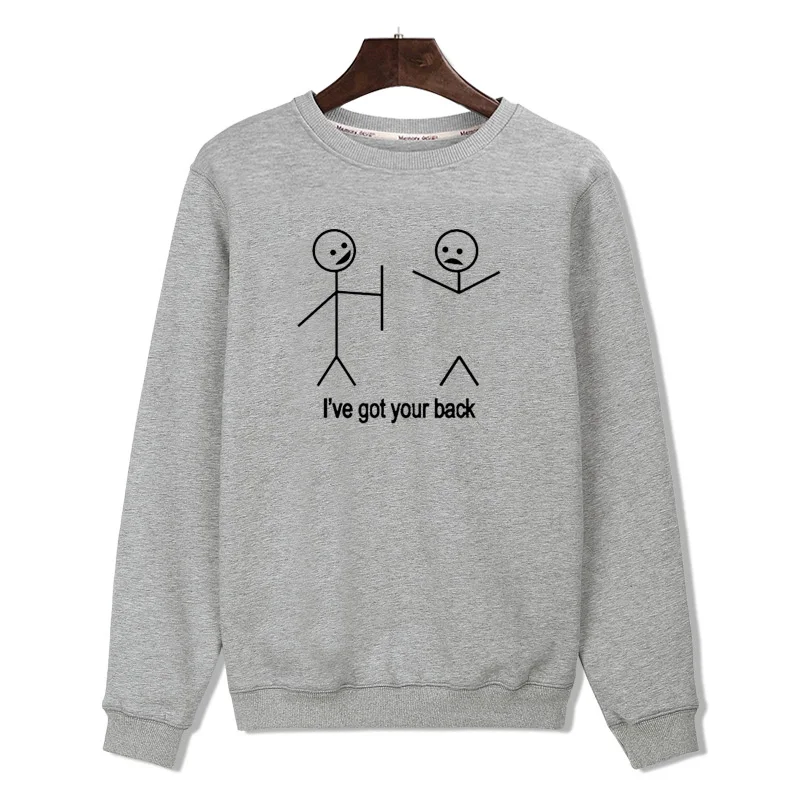 

LUCKYFRIDAYF I've Got Your Back Funny Mens Long Sleeve Hoodies Men Hip Hop Hoodies With Sweatshirt Men Luxury Brand Clothes