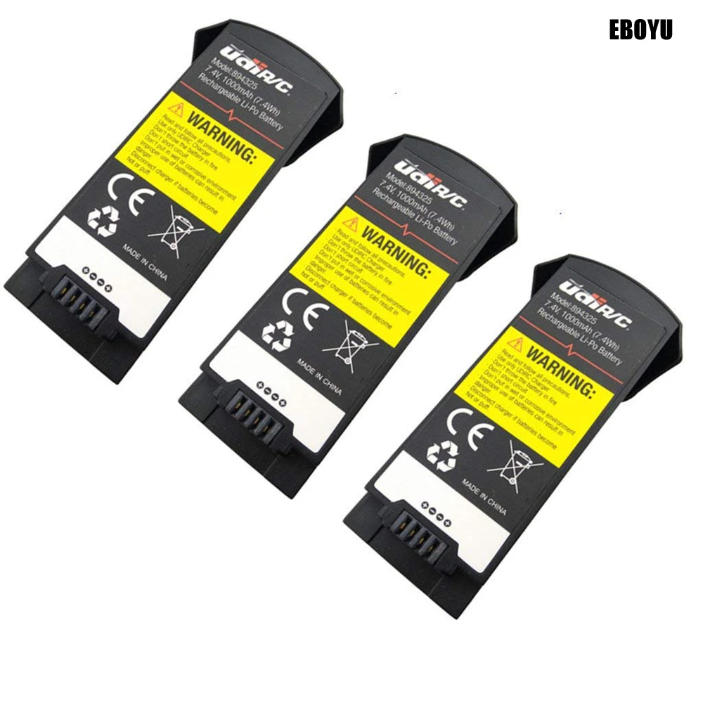 EBOYU Udi 7,4 V 1000mAh модульный дизайн Lipo батарея для UDI U818A PLUS U49W U49C AA818 RC Квадрокоптер Дрон RTF