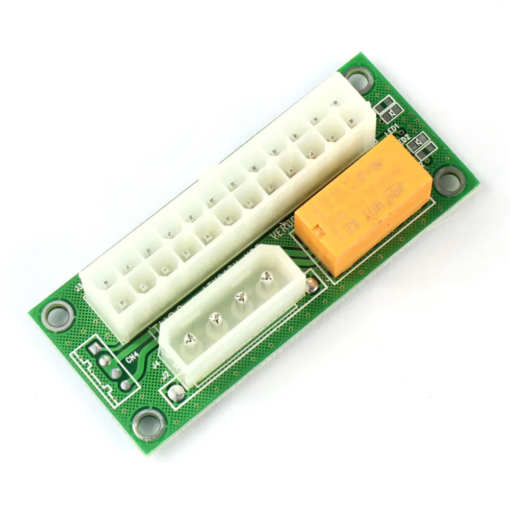 ATX 24Pin к Molex 4Pin Dual PSU источник питания синхронизация стартер удлинитель Кабель