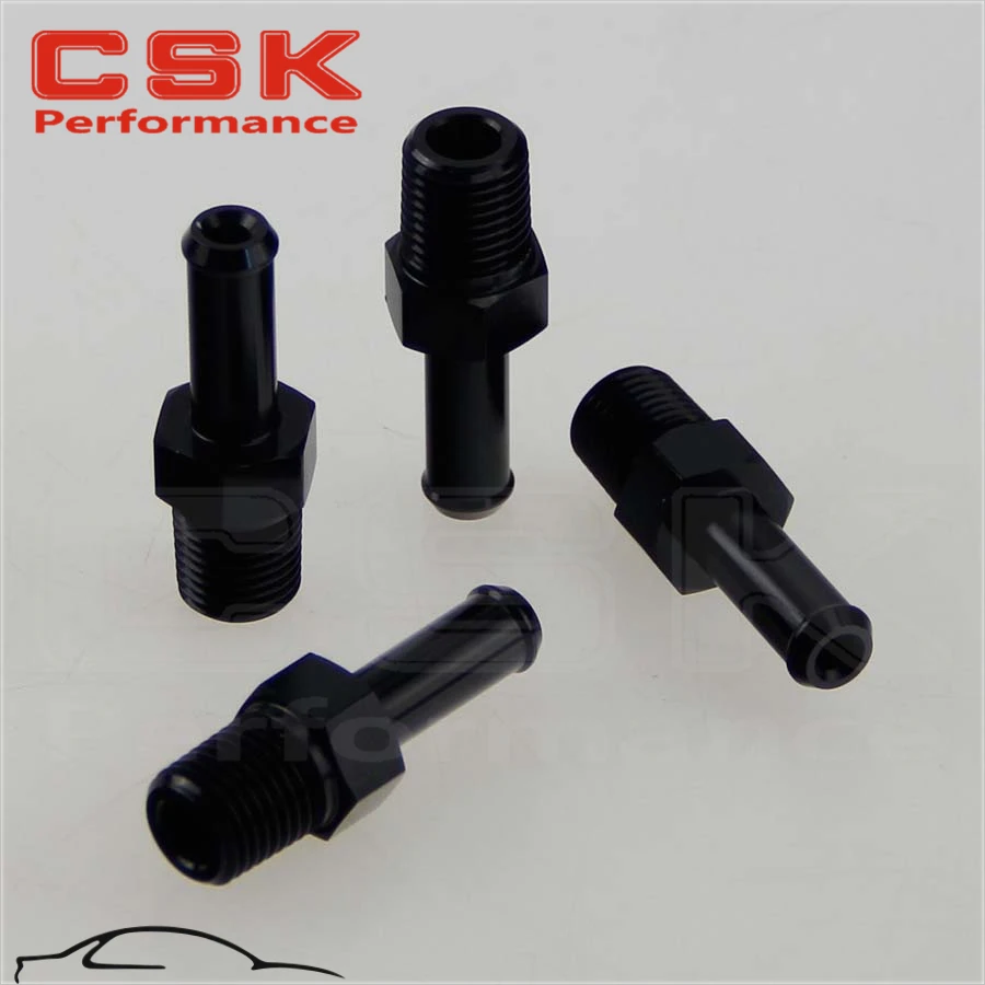 4 шт. алюминиевый 3/4 &quotNPT Мужской прямой до 3/4&quot шланг соска AN12 фитинг черный|an12