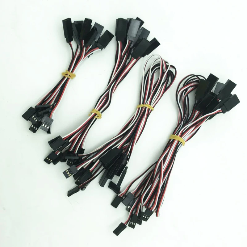 100 шт./лот проводной кабель мм 150 300 500 сервоудлинительный для Futaba Plug futabLead игрушек RC