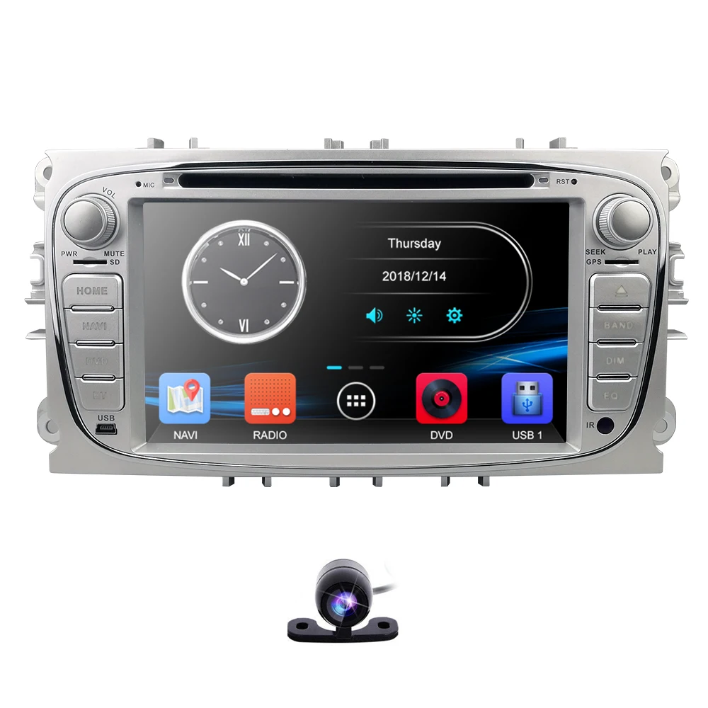Двойной 2 Din Автомобильный dvd-плеер GPS Navi для Ford Focus Mondeo Galaxy 3G аудио Радио стерео