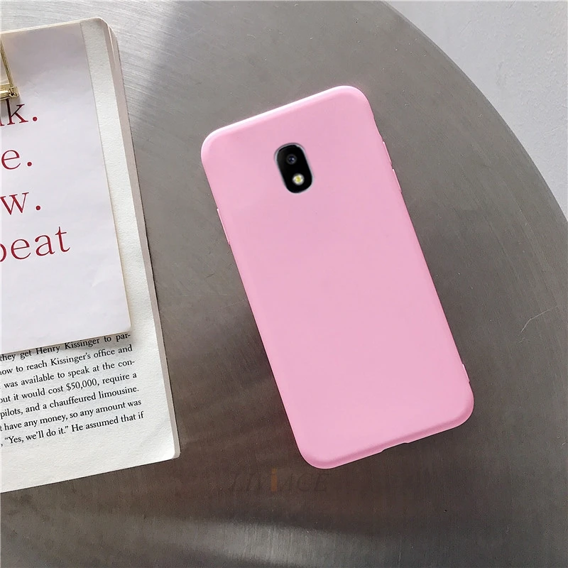 deep pink Силиконовый чехол для телефона ярких цветов для samsung galaxy j7 pro j8 j6 j5 j4 j2 prime core tpu задняя крышка - Цвет: deep pink