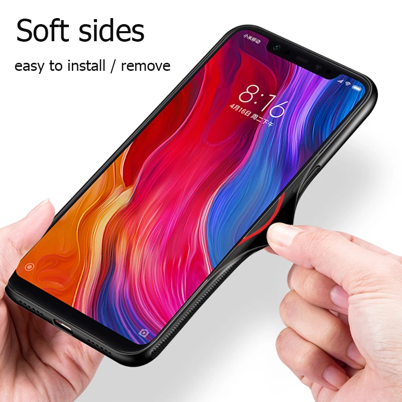 For Xiaomi Redmi S2 Case Luxury Slim Fit Glossy Tempered Glass Soft Silicone Frame Shockproof Hard Cover S 2 Y2 | Мобильные телефоны