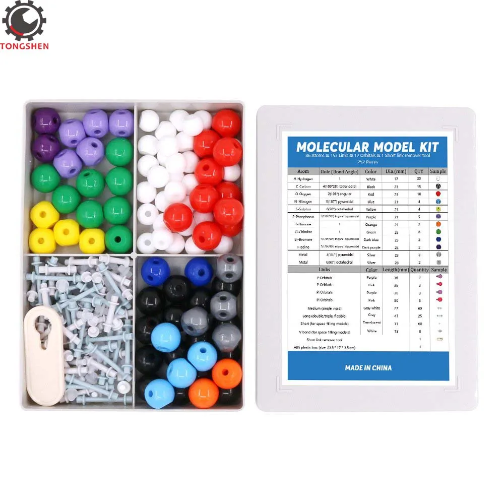 252 шт набор молекулярной модели для неорганической и органической учителя
