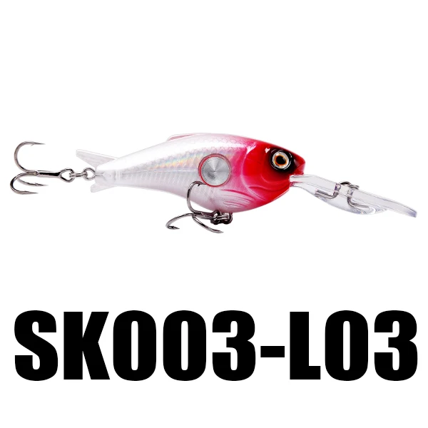 L03 SeaKnight SK003 рыболовные приманки с кривошипом 55 мм 10 г плавающие 1,8-3,9 м супер искусственная, жесткая, для рыбалки воблеры 2 крючка 5 шт./лот - Цвет: L03