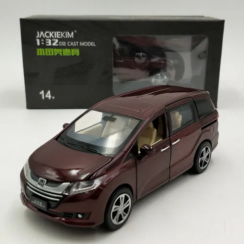 1:32 Honda Odyssey Six открытая дверь имитация сплава Модель автомобиля задний звуковой светильник Модель автомобиля игрушечный автомобиль - Цвет: Зеленый