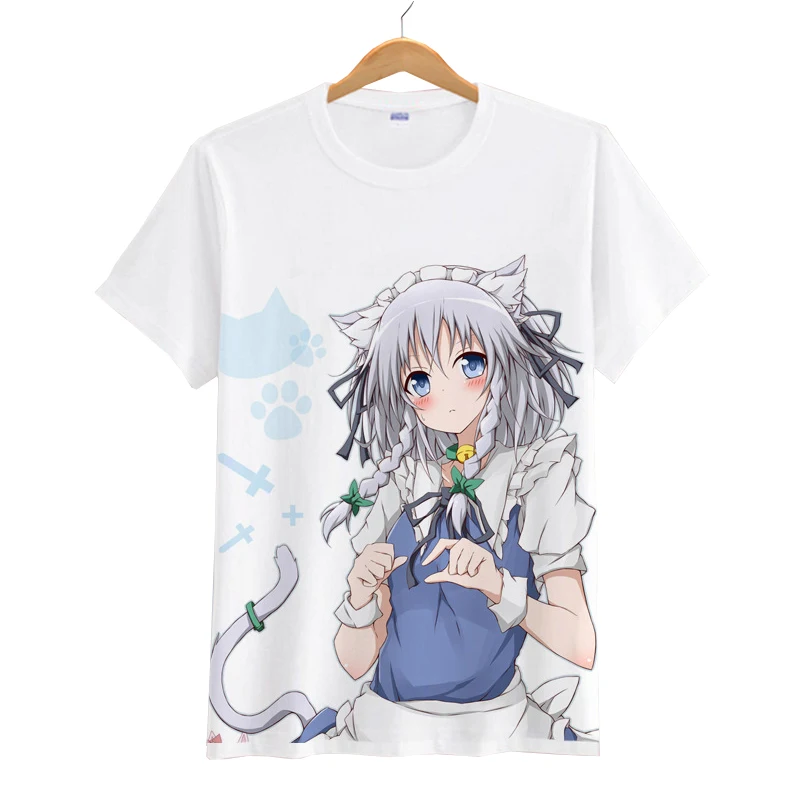 Футболки с рисунком из Аниме Touhou Project футболки для косплея Saigyouji Yuyuko Hakurei Reimu