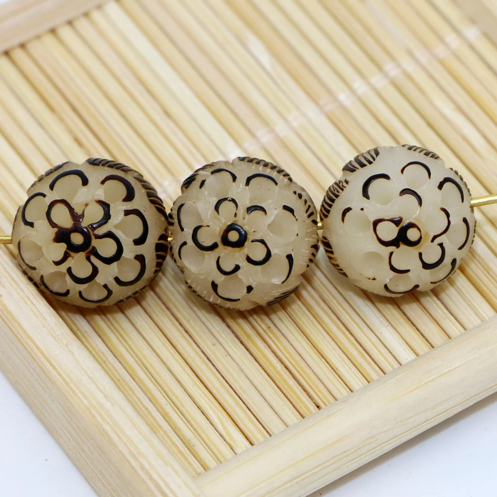 Natural White Bodhi Seed Carved peanuts Buddha beads Findings Wholesales | Украшения и аксессуары