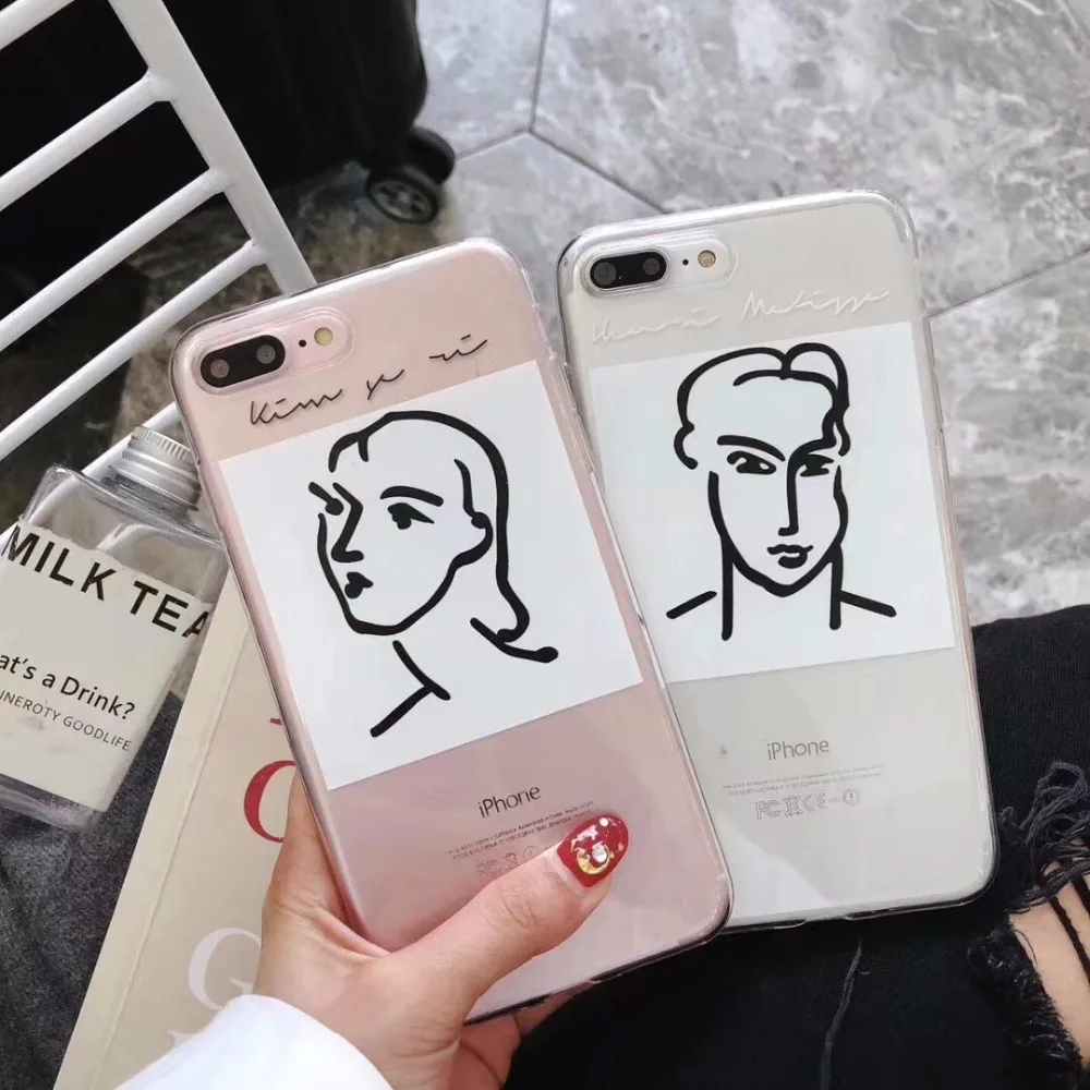 Абстрактный Книги по искусству телефон чехол для iphone х 6 S 7 8 плюс Милые C Ун пары
