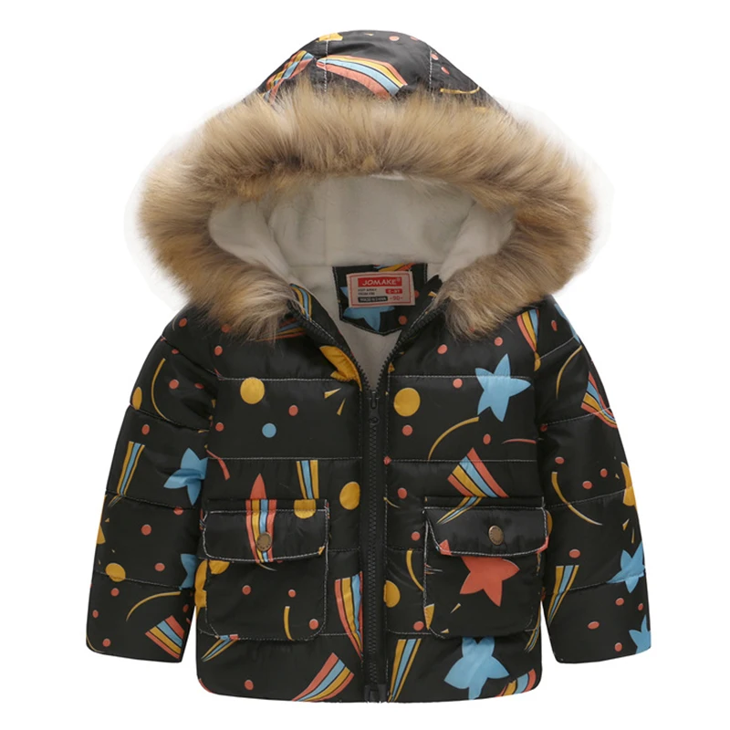 Зимняя куртка для мальчиков и девочек детское теплое пуховое пальто детская