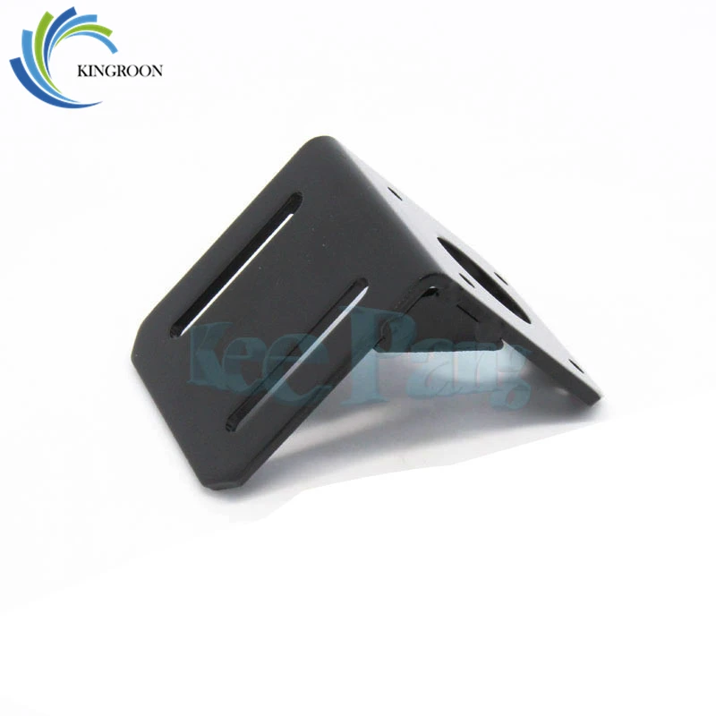 KINGROON 5 шт. NEMA 17 шаговый двигатель Монтажный Кронштейн черный L тип двигатель кронштейн держатель для шагового двигателя 3d принтер запчасти F1