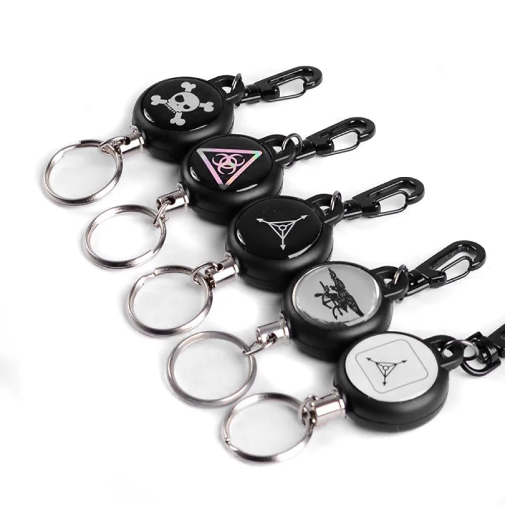 1PC High Strength Retractable Pull Chain Reel Card Badge Holder Belt Metal Key Anti-lost Creative Gift Hot Sale | Автомобили и
